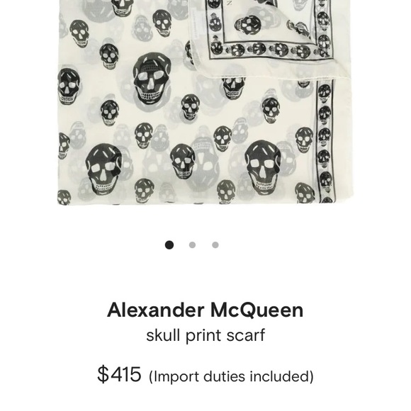 Alexander McQueen silk skull scarf - Picture 9 of 10